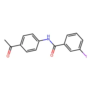 N-(4-acetylphenyl)-3-iodobenzamide structure