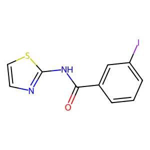 3-iodo-N-(1,3-thiazol-2-yl)benzamide structure