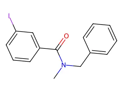 N-benzyl-3-iodo-N-methylbenzamide structure