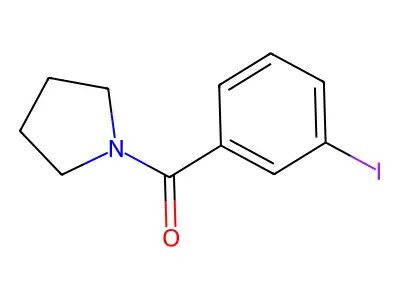 1-[(3-Iodophenyl)carbonyl]pyrrolidine structure