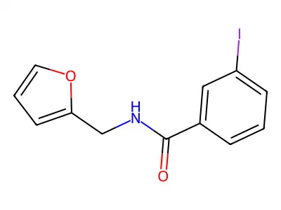 N-(2-Furanylmethyl)-3-iodobenzamide structure