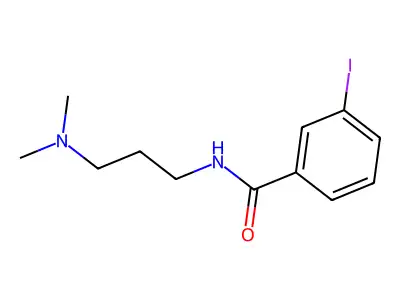 N-[3-(dimethylamino)propyl]-3-iodobenzamide structure