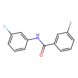 N-(3-fluorophenyl)-3-iodobenzamide structure