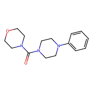 Morpholin-4-yl-(4-phenyl-piperazin-1-yl)-methanone structure