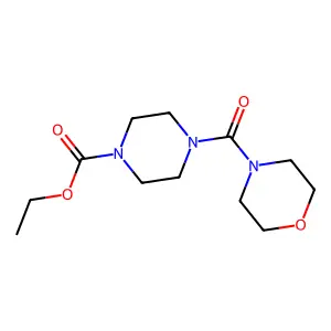 Ethyl 4-(morpholine-4-carbonyl)piperazine-1-carboxylate structure