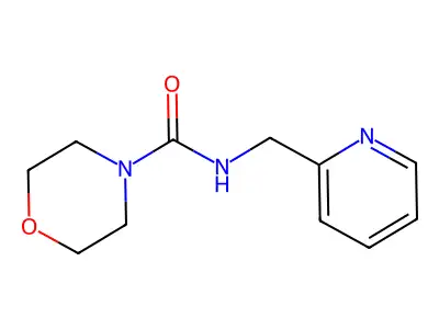 N-(pyridin-2-ylmethyl)morpholine-4-carboxamide structure