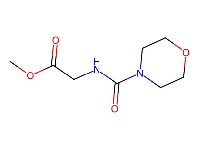 Methyl 2-(morpholine-4-carboxamido)acetate structure