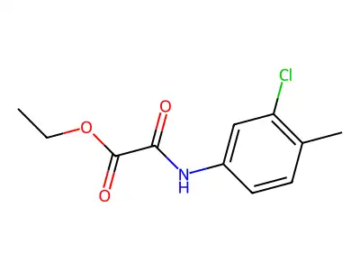 Ethyl [(3-chloro-4-methylphenyl)carbamoyl]formate structure