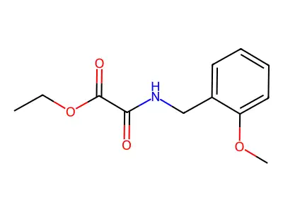 Ethyl 2-[(2-methoxyphenyl)methylamino]-2-oxoacetate structure
