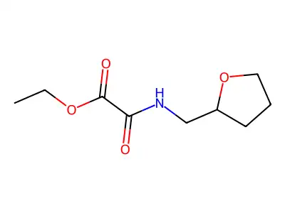 Ethyl oxo[(tetrahydro-2-furanylmethyl)amino]acetate structure