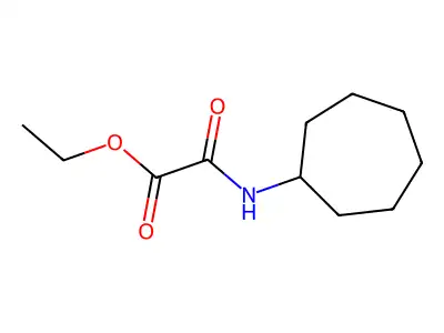 Ethyl (cycloheptylamino)(oxo)acetate structure
