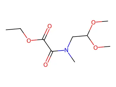 Ethyl [(2,2-dimethoxyethyl)(methyl)amino](oxo)acetate structure