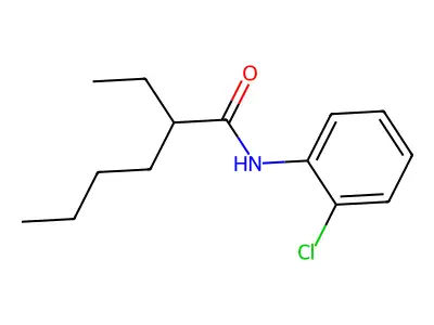 N-(2-chlorophenyl)-2-ethylhexanamide structure