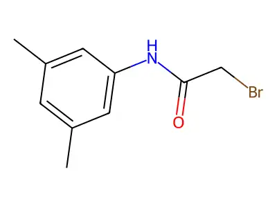 2-bromo-N-(3,5-dimethylphenyl)acetamide structure