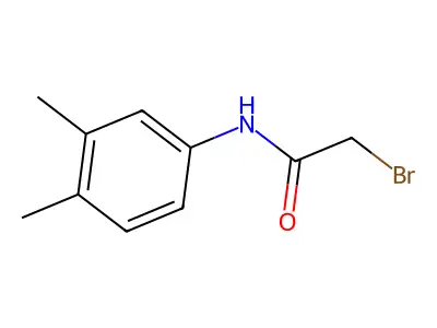 2-bromo-N-(3,4-dimethylphenyl)acetamide structure
