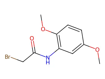 2-bromo-N-(2,5-dimethoxyphenyl)acetamide structure