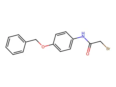N-[4-(Benzyloxy)phenyl]-2-bromoacetamide structure