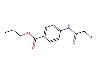 Propyl 4-[(2-bromoacetyl)amino]benzoate structure