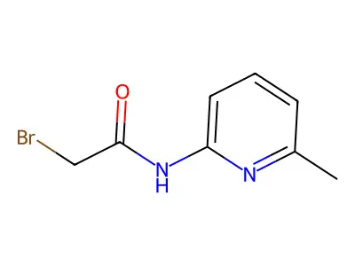2-bromo-N-(6-methylpyridin-2-yl)acetamide structure