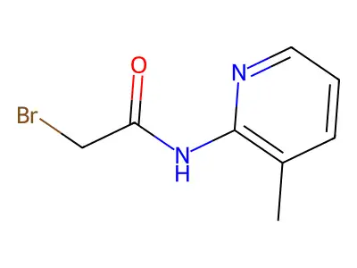 2-bromo-N-(3-methylpyridin-2-yl)acetamide structure