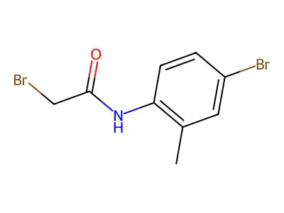 2-bromo-N-(4-bromo-2-methylphenyl)acetamide structure