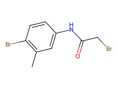 2-bromo-N-(4-bromo-3-methylphenyl)acetamide structure