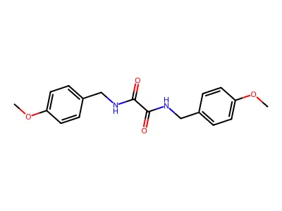 N,N'-bis(4-methoxybenzyl)ethanediamide structure