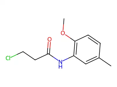 3-chloro-N-(2-methoxy-5-methylphenyl)propanamide structure