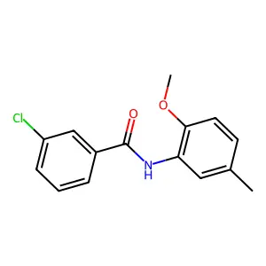 3-chloro-N-(2-methoxy-5-methylphenyl)benzamide structure