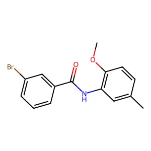 3-溴-N-(2-甲氧基-5-甲基苯基)苯甲酰胺 structure