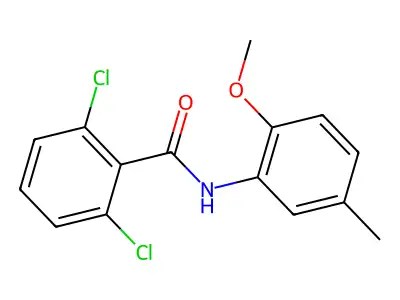 2,6-dichloro-N-(2-methoxy-5-methylphenyl)benzamide structure