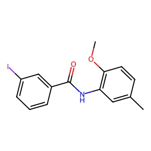 3-iodo-N-(2-methoxy-5-methylphenyl)benzamide structure