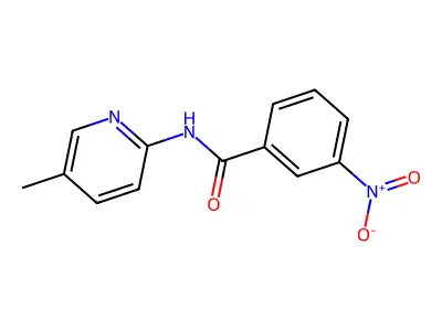 N-(5-methylpyridin-2-yl)-3-nitrobenzamide structure