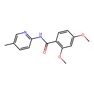 2,4-dimethoxy-N-(5-methylpyridin-2-yl)benzamide structure