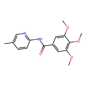 3,4,5-trimethoxy-N-(5-methylpyridin-2-yl)benzamide structure
