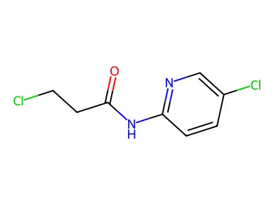 3-chloro-N-(5-chloropyridin-2-yl)propanamide structure