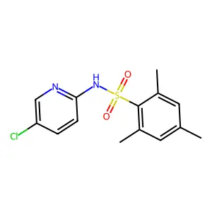 N-(5-chloropyridin-2-yl)-2,4,6-trimethylbenzenesulfonamide structure