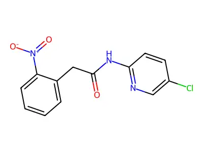 N-(5-chloropyridin-2-yl)-2-(2-nitrophenyl)acetamide structure