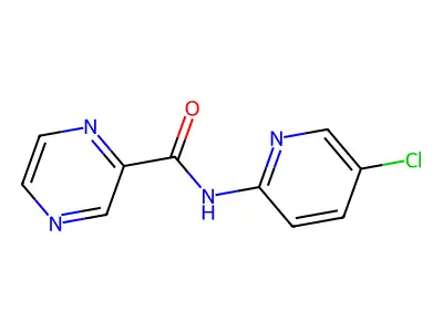 N-(5-chloropyridin-2-yl)pyrazine-2-carboxamide structure