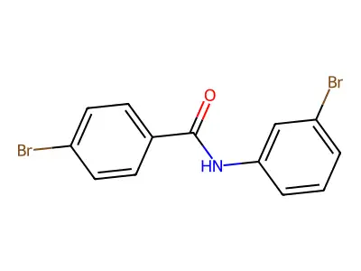 4-bromo-N-(3-bromophenyl)benzamide structure