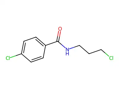 4-chloro-N-(3-chloropropyl)benzamide structure