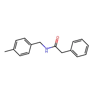 N-(4-methylbenzyl)-2-phenylacetamide structure