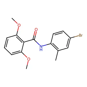 N-(4-bromo-2-methylphenyl)-2,6-dimethoxybenzamide structure