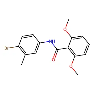 N-(4-bromo-3-methylphenyl)-2,6-dimethoxybenzamide structure