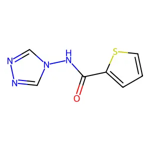 N-(4H-1,2,4-三唑-4-基)噻吩-2-甲酰胺 structure