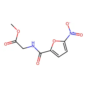 Methyl 2-[(5-nitrofuran-2-carbonyl)amino]acetate structure