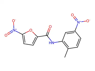 N-(2-methyl-5-nitrophenyl)-5-nitrofuran-2-carboxamide structure