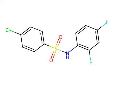 4-chloro-N-(2,4-difluorophenyl)benzenesulfonamide structure