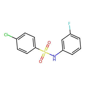4-氯-N-(3-氟苯基)苯磺酰胺 structure