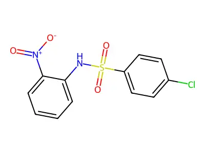 4-chloro-N-(2-nitrophenyl)benzenesulfonamide structure